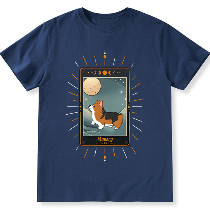 Shirt with Dog Tarot Card Design - Personalized Custom Unisex T-shirt