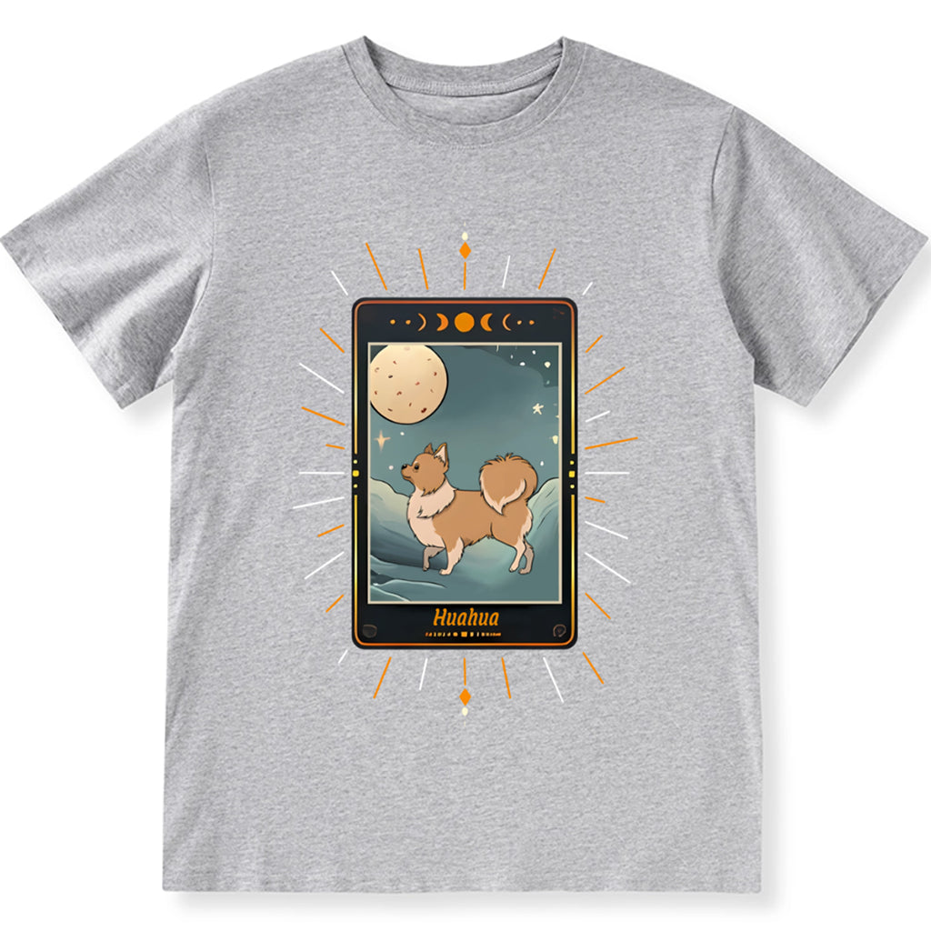 Shirt with Dog Tarot Card Design - Personalized Custom Unisex T-shirt