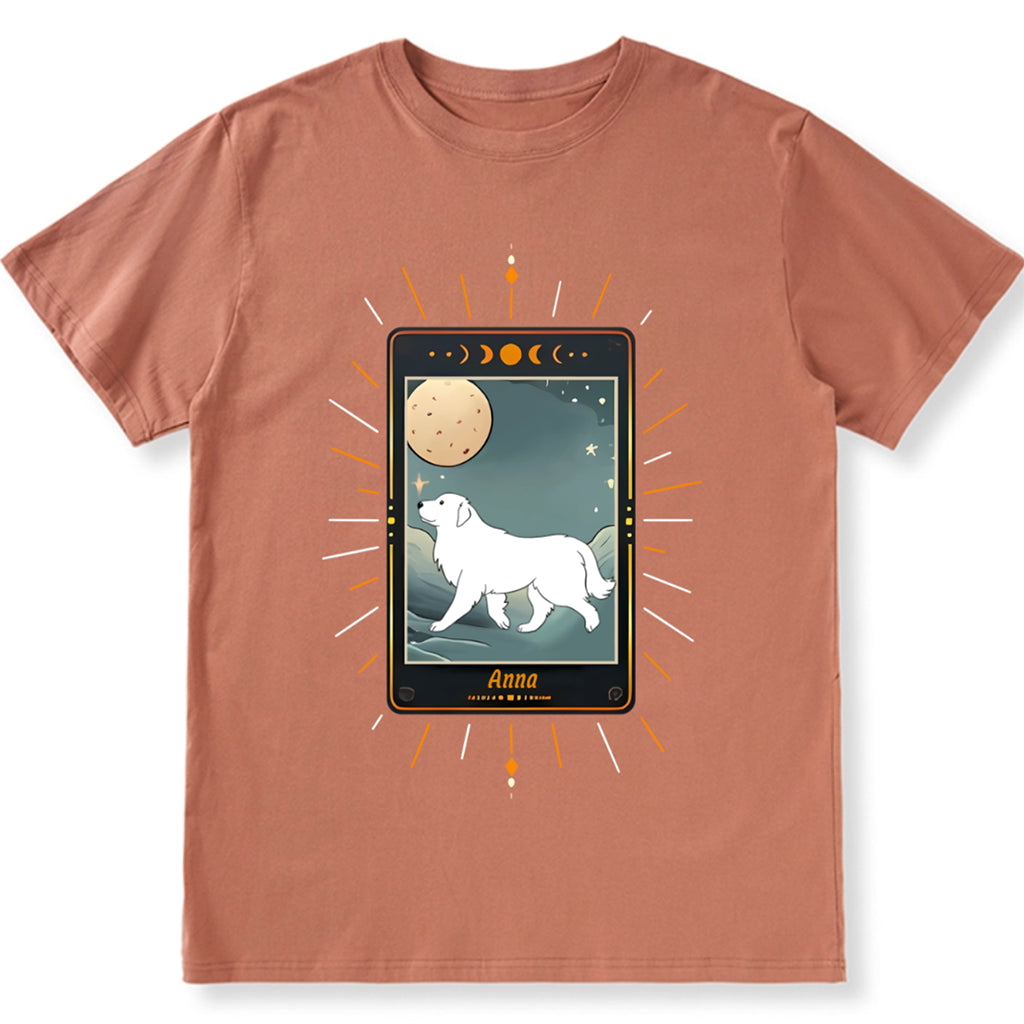 Shirt with Dog Tarot Card Design - Personalized Custom Unisex T-shirt