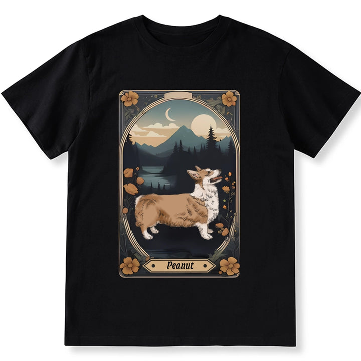 Tarot Card Dog Flower - Personalized Custom Unisex T-shirt