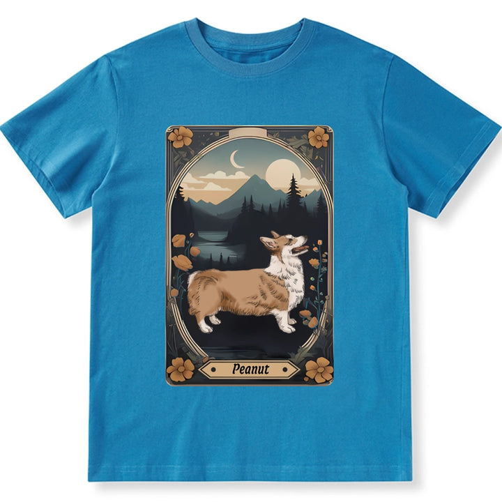 Tarot Card Dog Flower - Personalized Custom Unisex T-shirt