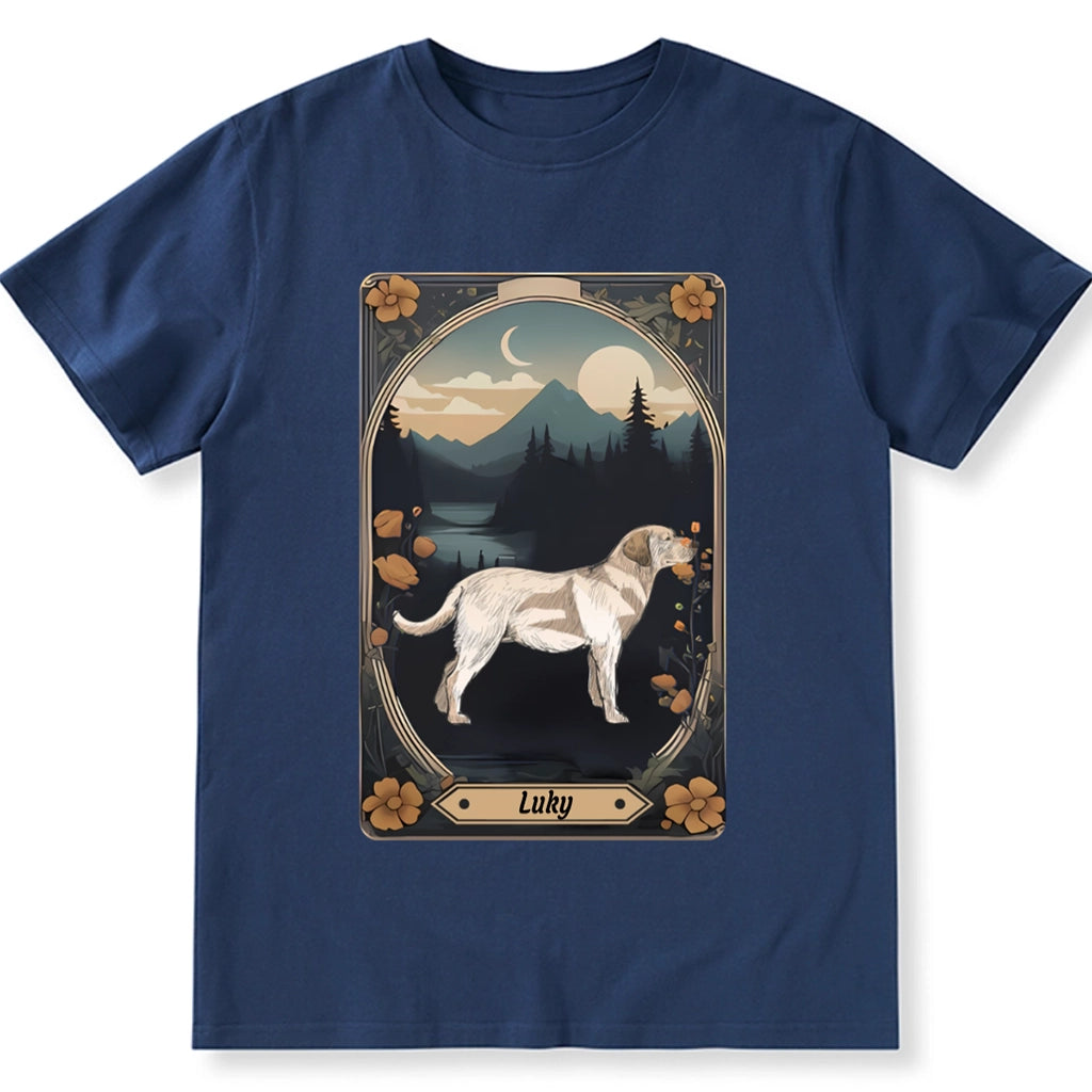 Tarot Card Dog Flower - Personalized Custom Unisex T-shirt