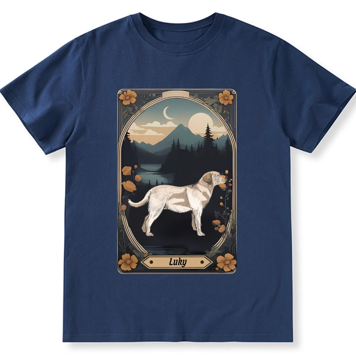 Tarot Card Dog Flower - Personalized Custom Unisex T-shirt