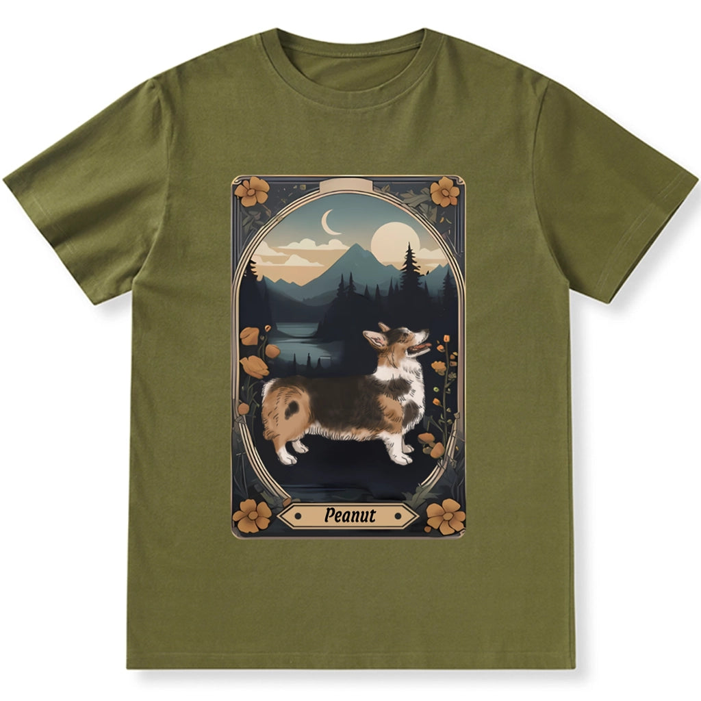 Tarot Card Dog Flower - Personalized Custom Unisex T-shirt