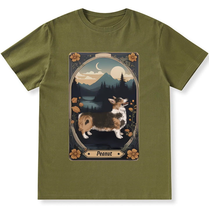 Tarot Card Dog Flower - Personalized Custom Unisex T-shirt