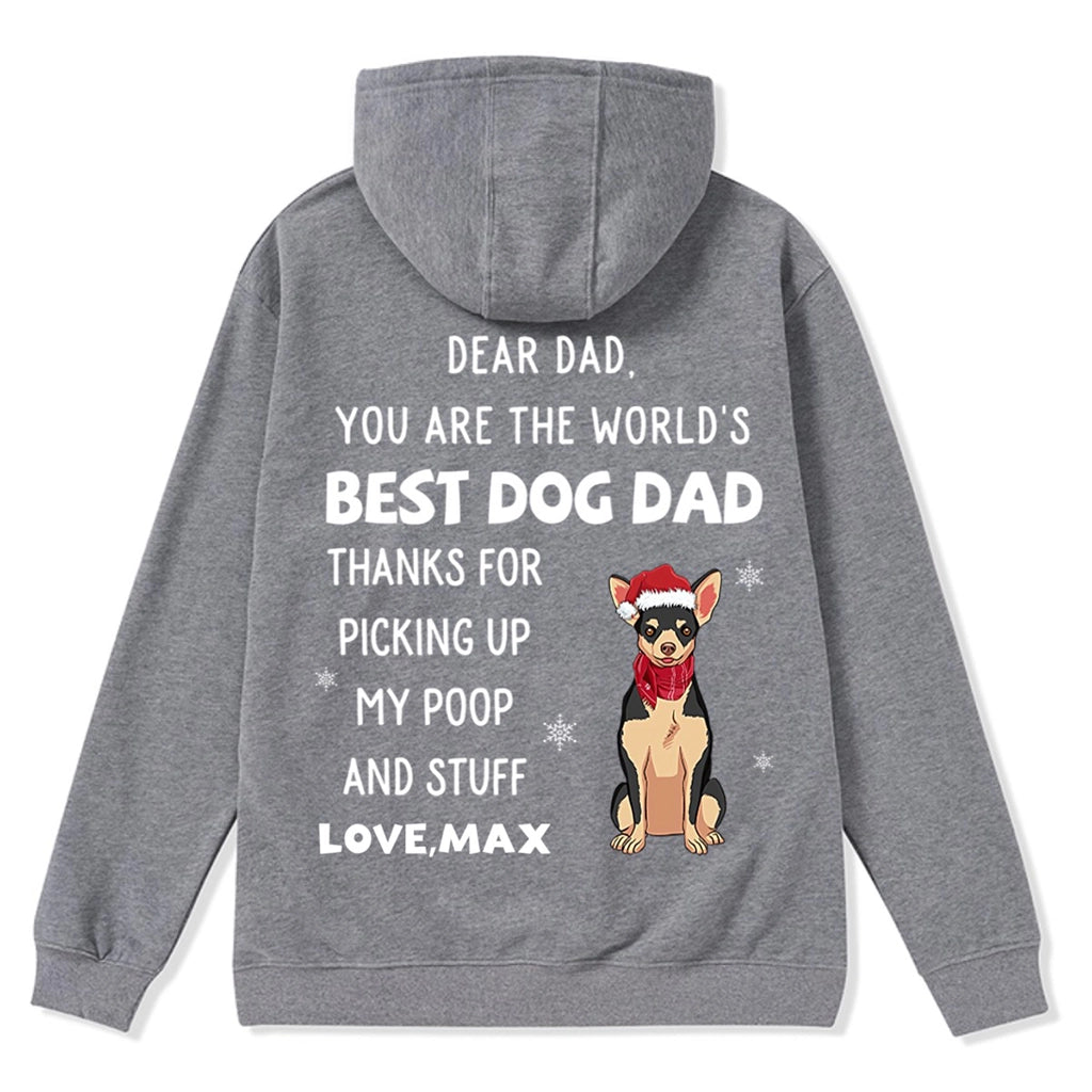 Thank You Dad/Mom - Personalized Custom Christmas Zipper Hoodie