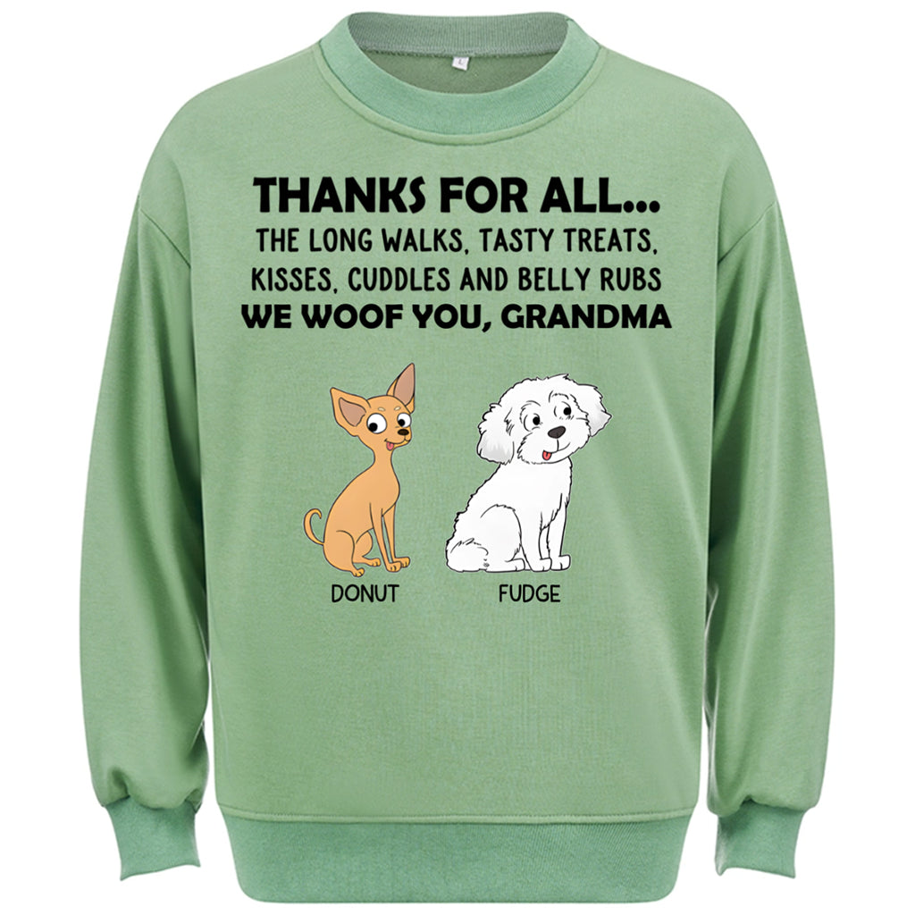 Thanks For All... - Personalized Custom Sweatshirt
