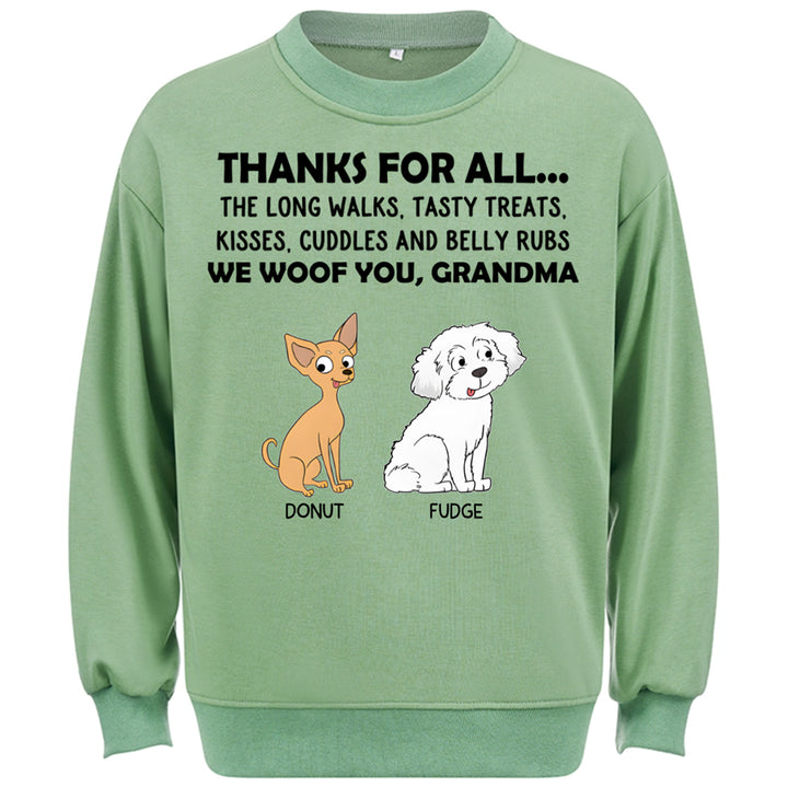 Thanks For All... - Personalized Custom Sweatshirt