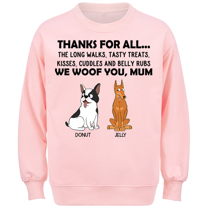 Thanks For All... - Personalized Custom Sweatshirt