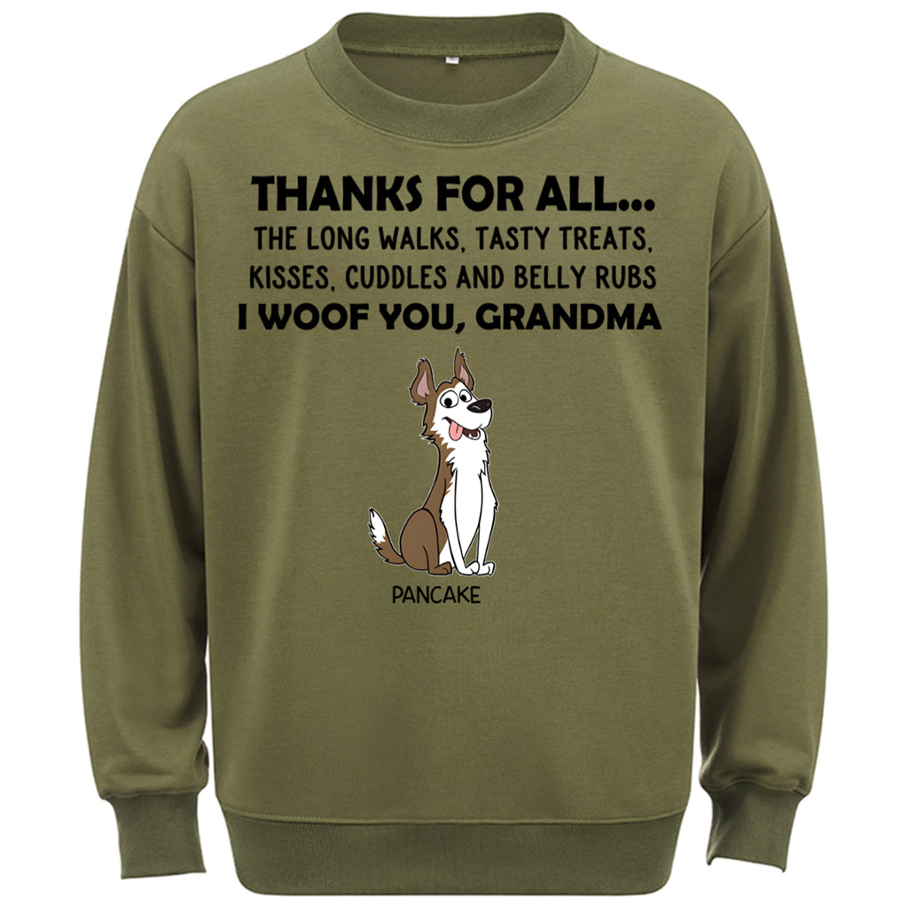 Thanks For All... - Personalized Custom Sweatshirt