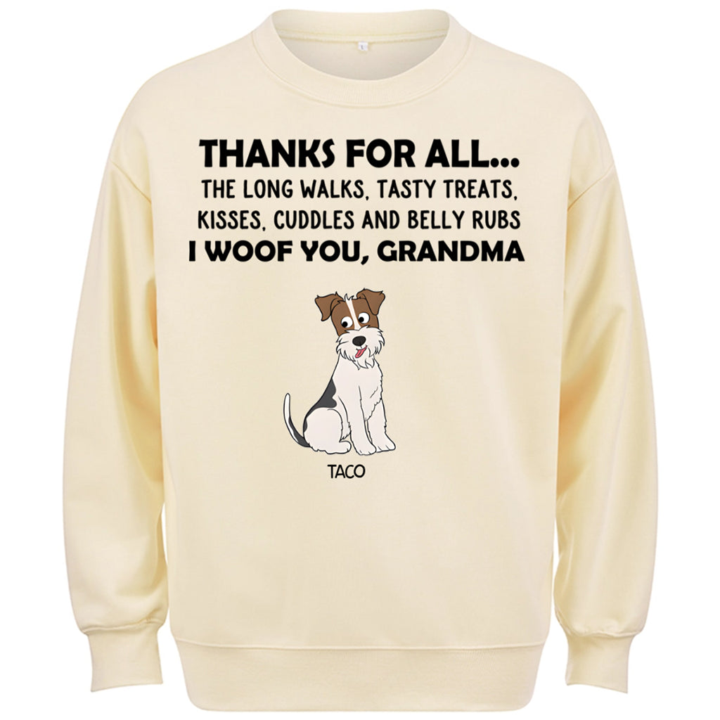 Thanks For All... - Personalized Custom Sweatshirt