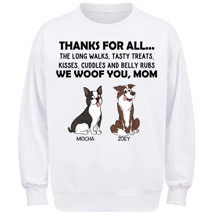 Thanks For All... - Personalized Custom Sweatshirt