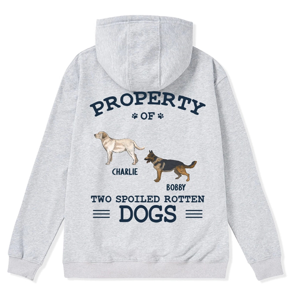 The Spoiled Rotten Dogs - Personalized Custom Zipper Hoodie