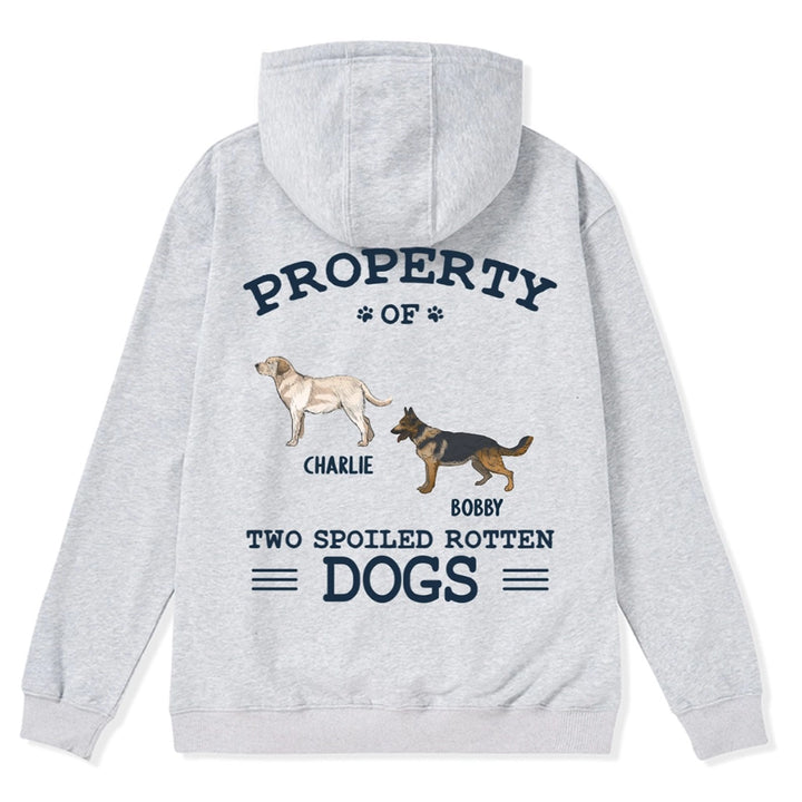 The Spoiled Rotten Dogs - Personalized Custom Zipper Hoodie