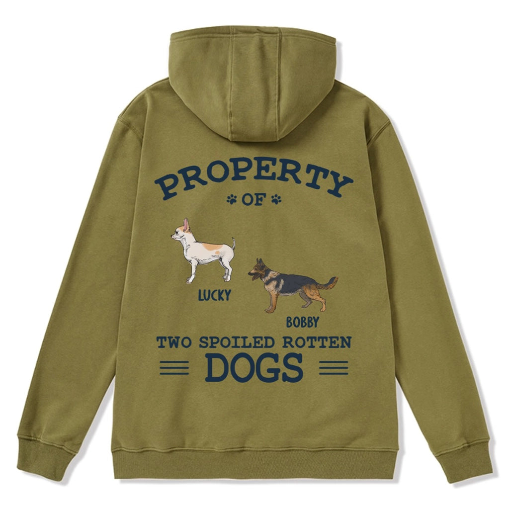 The Spoiled Rotten Dogs - Personalized Custom Zipper Hoodie