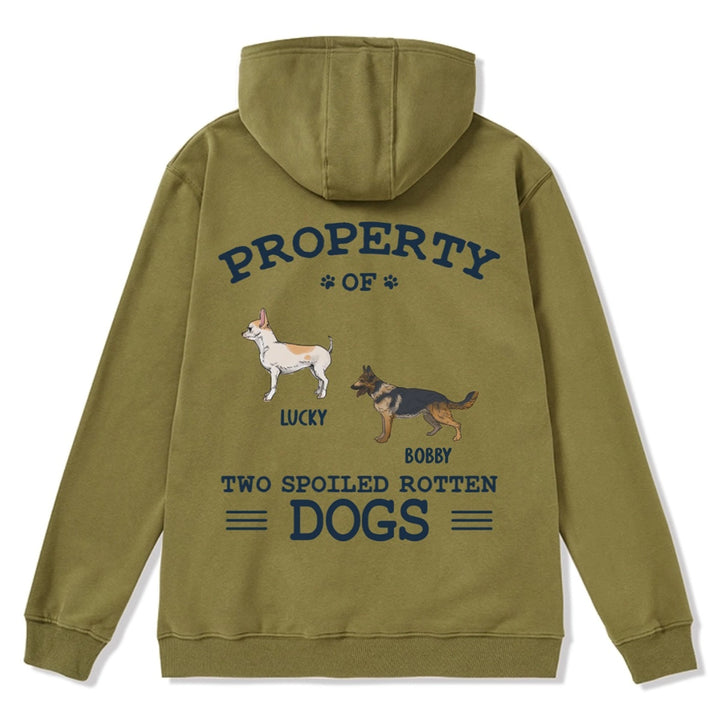 The Spoiled Rotten Dogs - Personalized Custom Zipper Hoodie