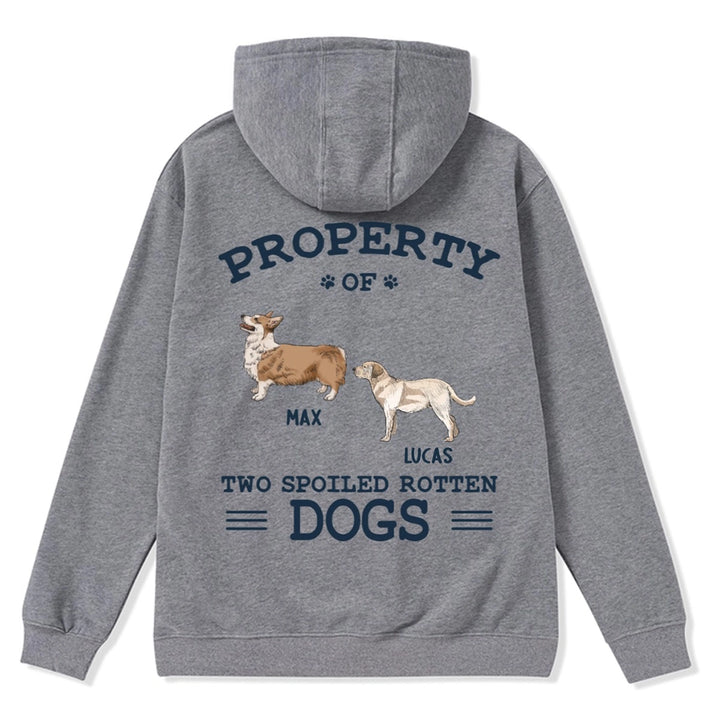 The Spoiled Rotten Dogs - Personalized Custom Zipper Hoodie
