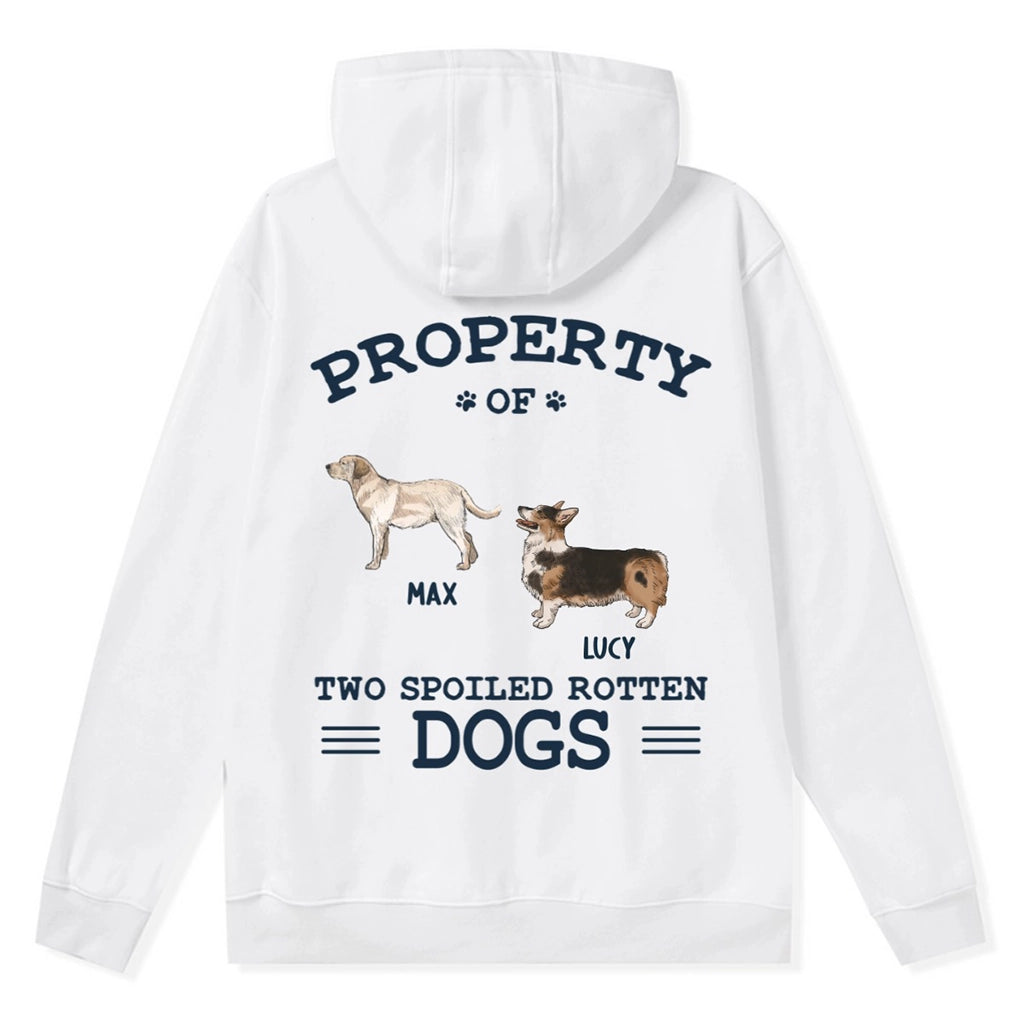 The Spoiled Rotten Dogs - Personalized Custom Zipper Hoodie