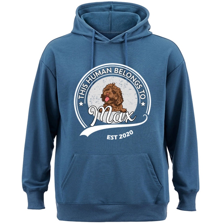 This Human Belongs To - Personalized Custom Hoodie