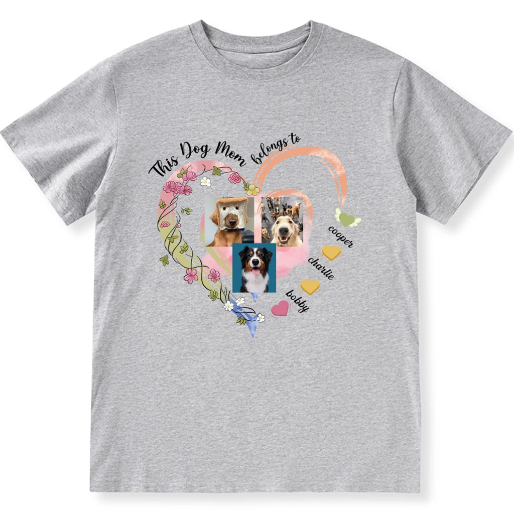 This Dog Mom Loves - Personalized Custom Unisex T-Shirt