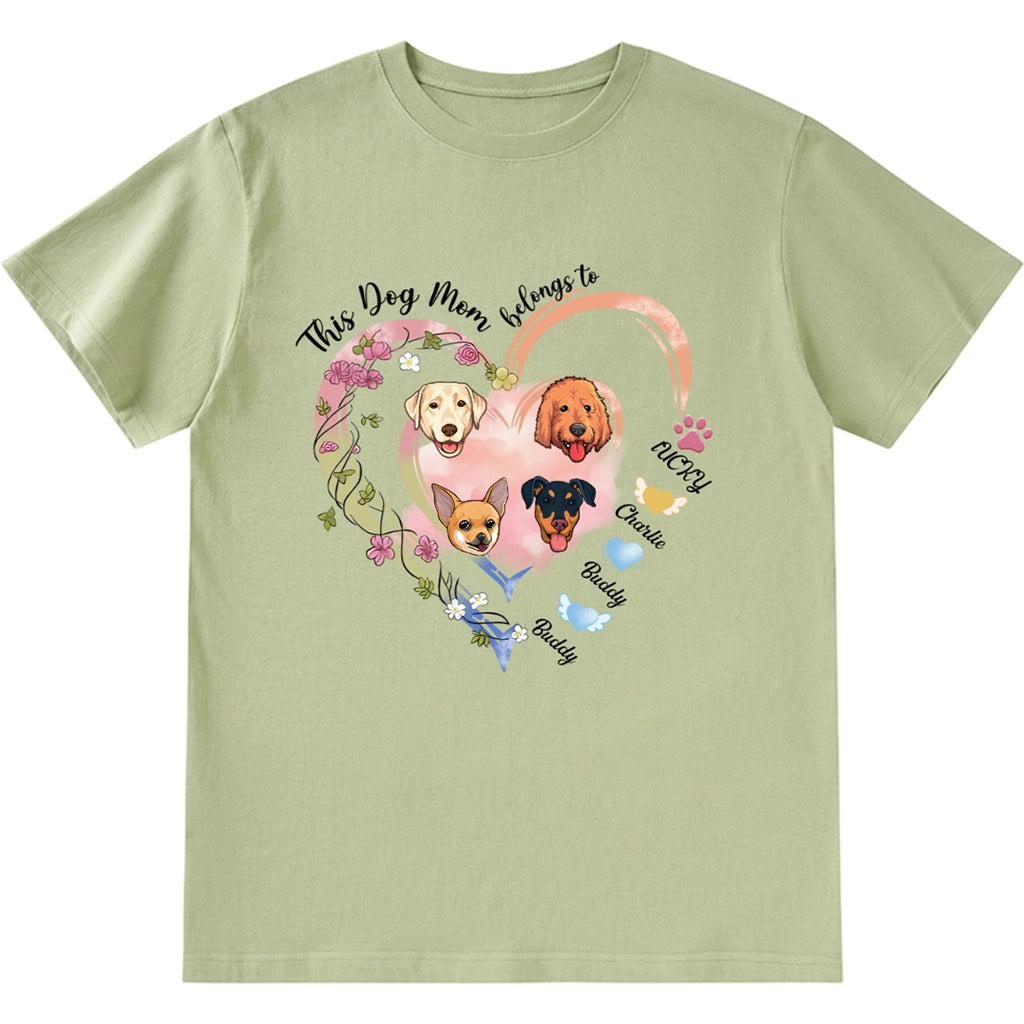 This Dog Mom Loves - Personalized Custom Unisex T-Shirt