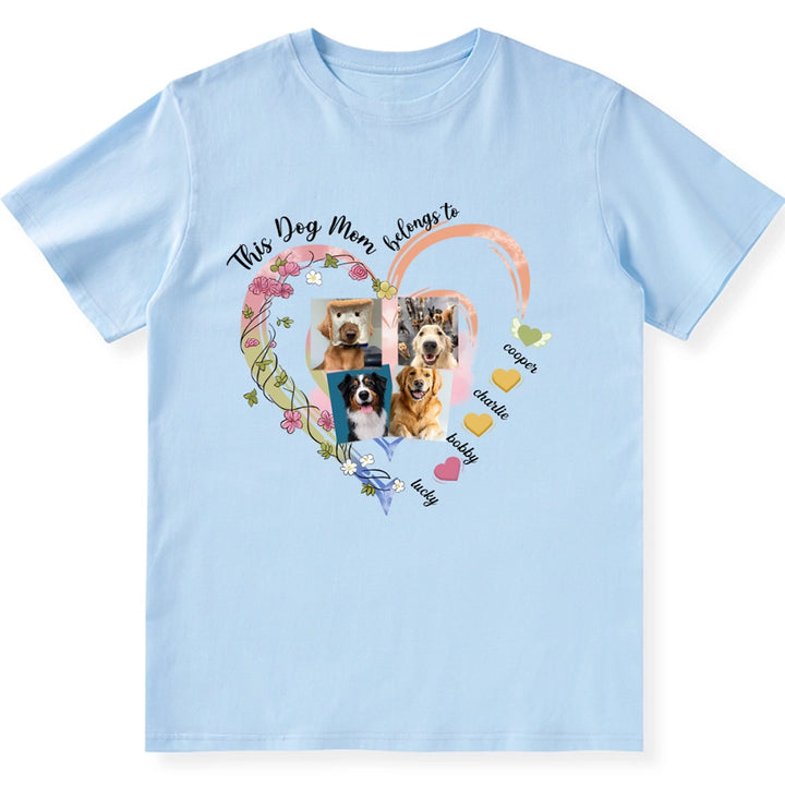 This Dog Mom Loves - Personalized Custom Unisex T-Shirt