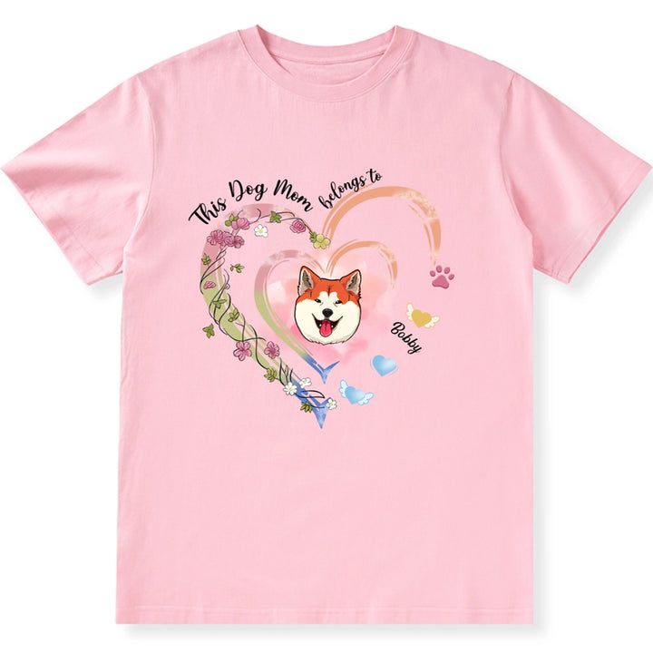 This Dog Mom Loves - Personalized Custom Unisex T-Shirt