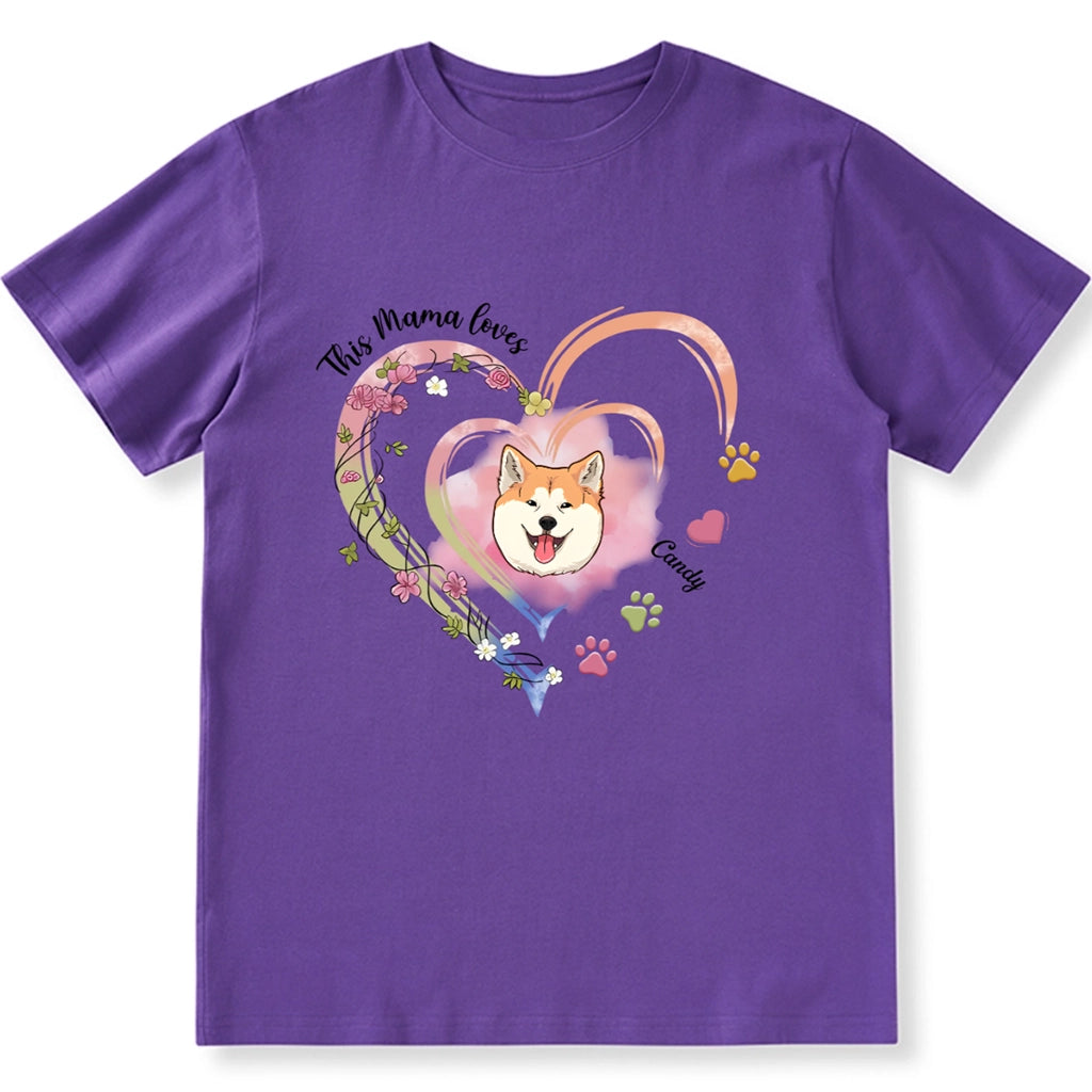 This Dog Mom Loves - Personalized Custom Unisex T-Shirt