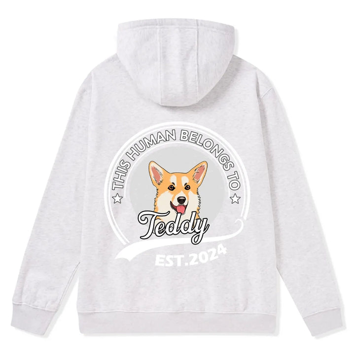 This Human Belongs To 4 - Personalized Custom Zipper Hoodie