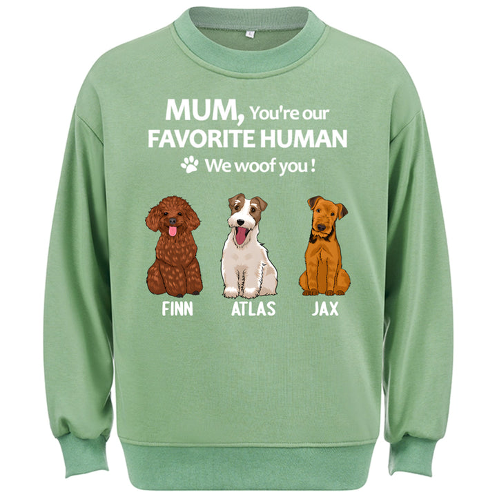 To My Favorite Human -  Personalized Custom Sweatshirt