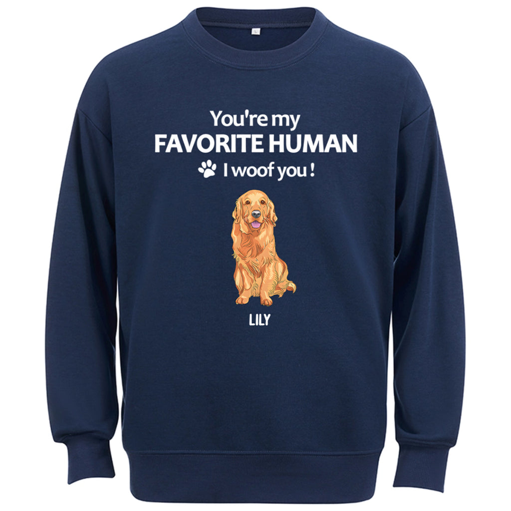 To My Favorite Human -  Personalized Custom Sweatshirt