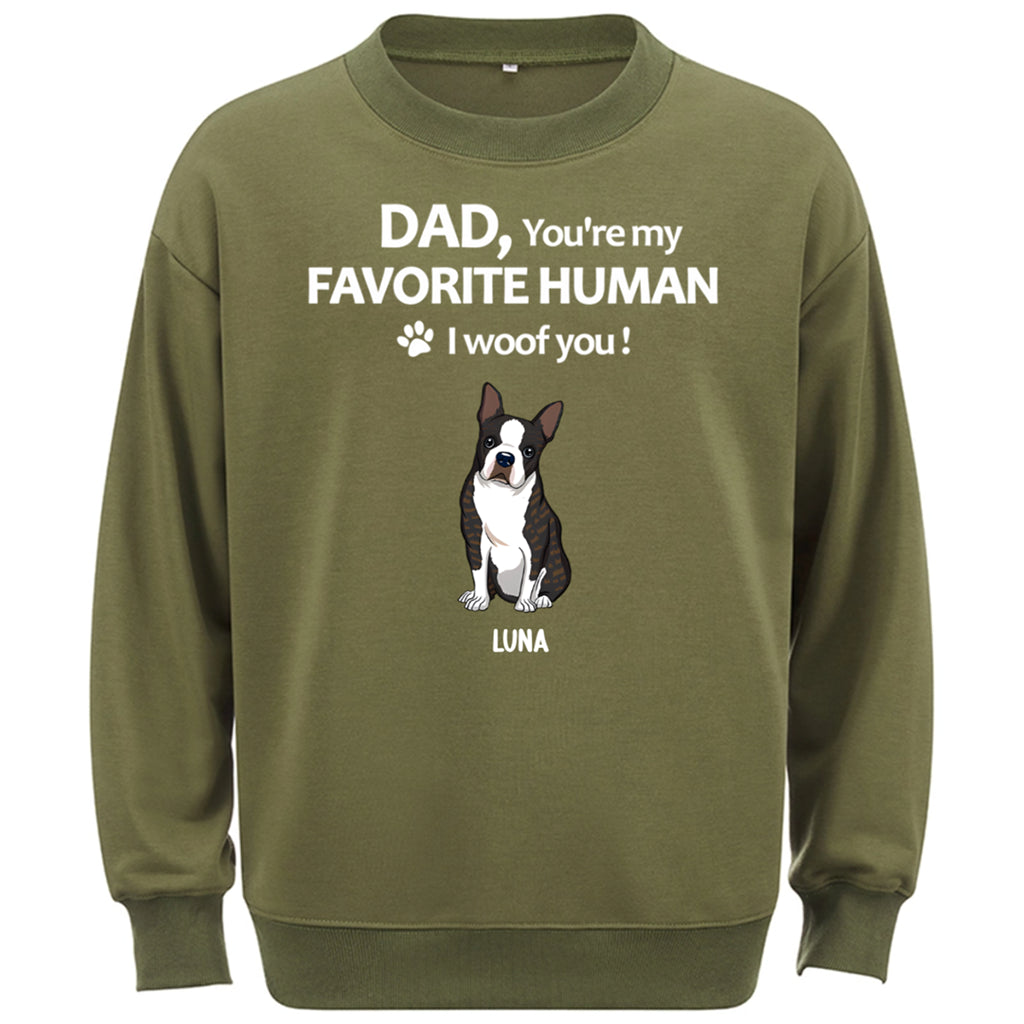 To My Favorite Human -  Personalized Custom Sweatshirt