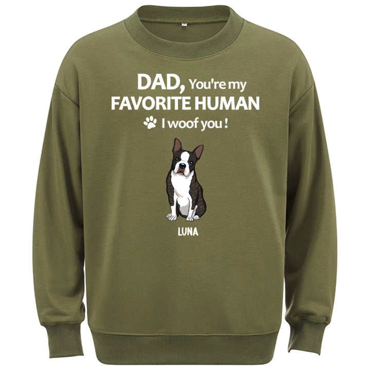 To My Favorite Human -  Personalized Custom Sweatshirt