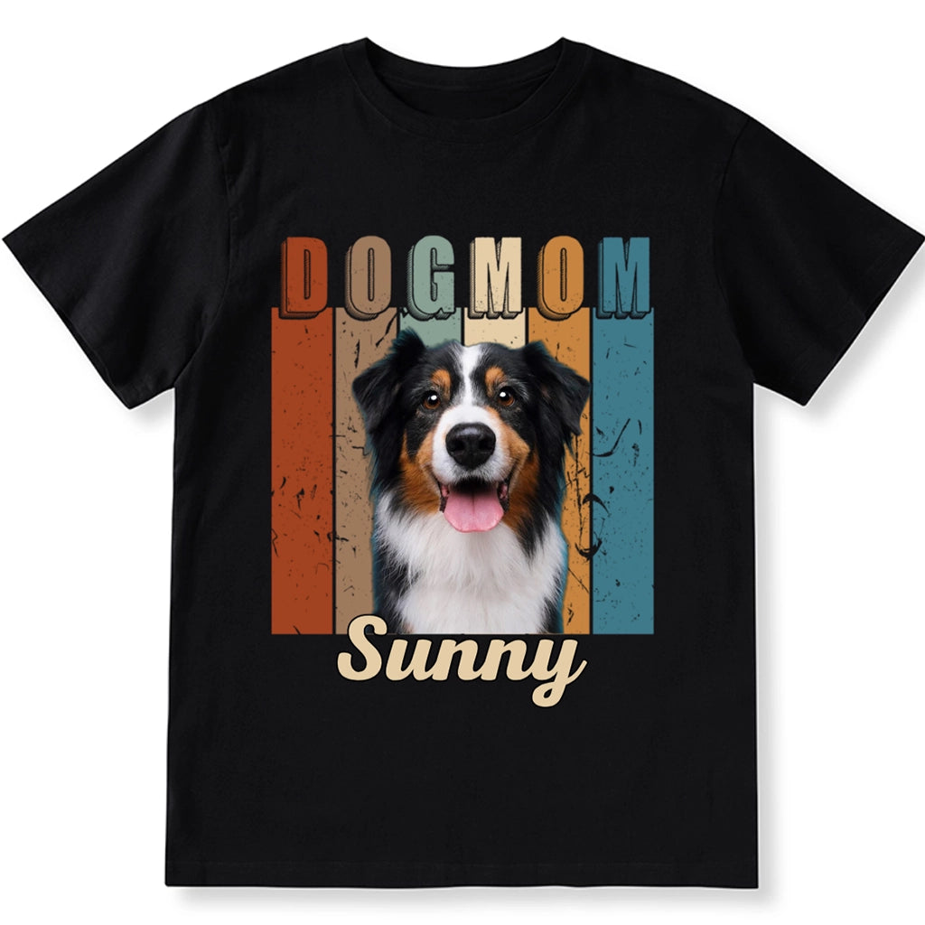 Vintage Dog Mom - Personalized Custom Unisex T-Shirt