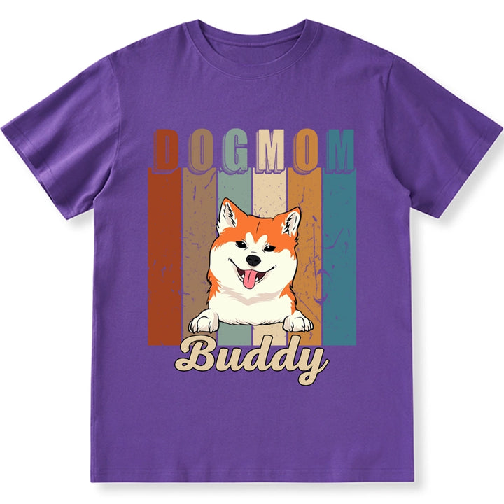 Vintage Dog Mom - Personalized Custom Unisex T-Shirt