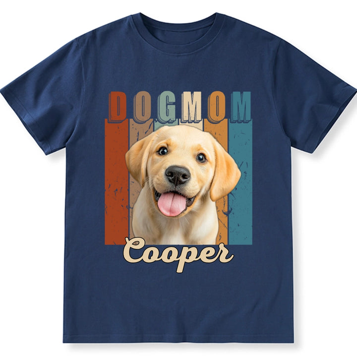 Vintage Dog Mom - Personalized Custom Unisex T-Shirt