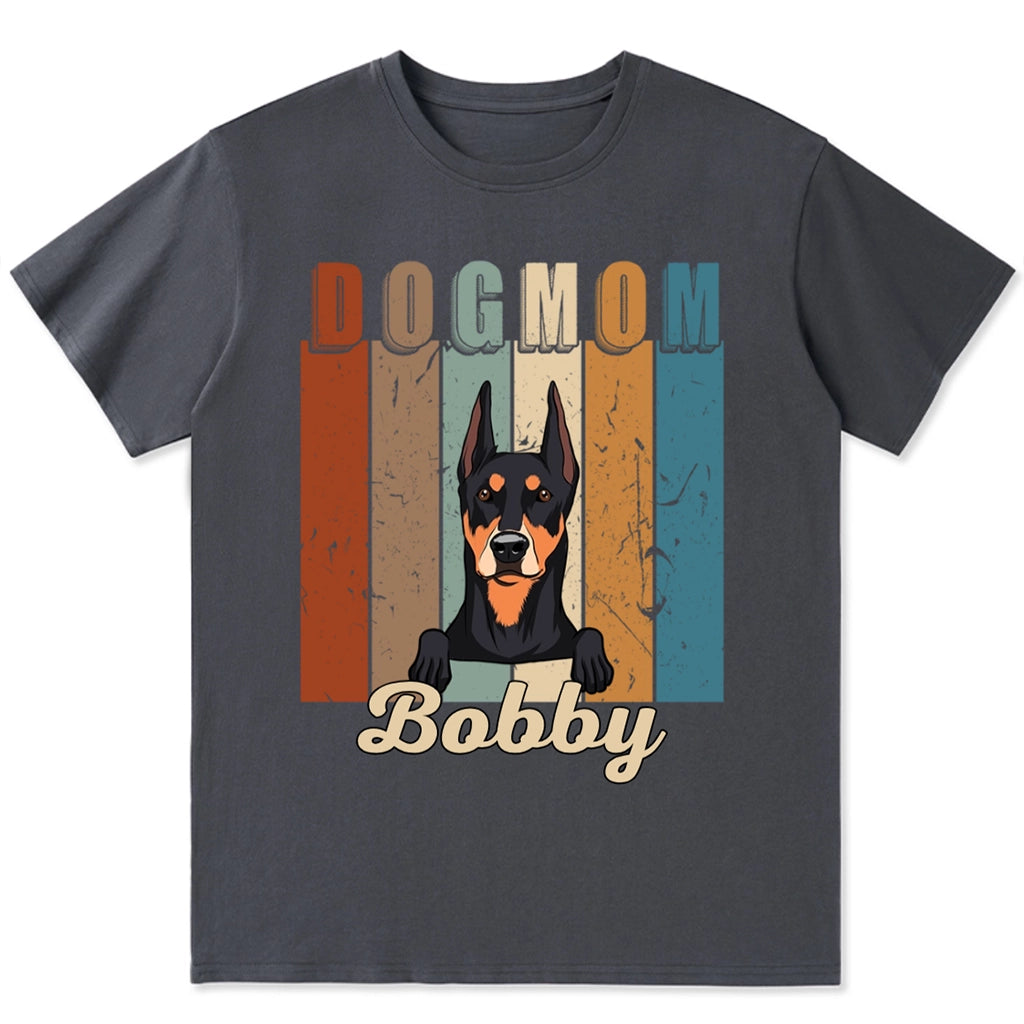 Vintage Dog Mom - Personalized Custom Unisex T-Shirt