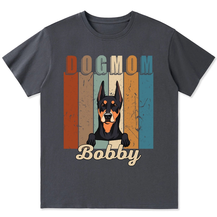 Vintage Dog Mom - Personalized Custom Unisex T-Shirt