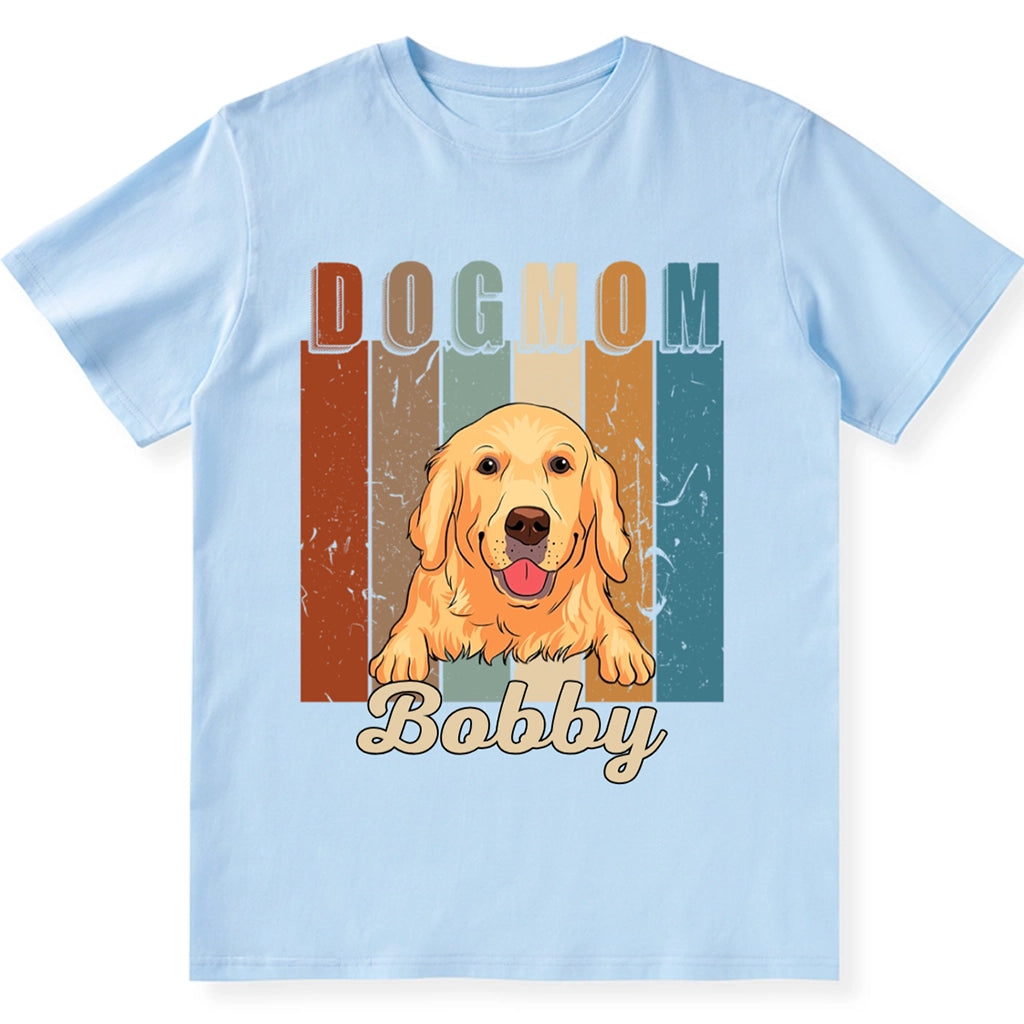 Vintage Dog Mom - Personalized Custom Unisex T-Shirt
