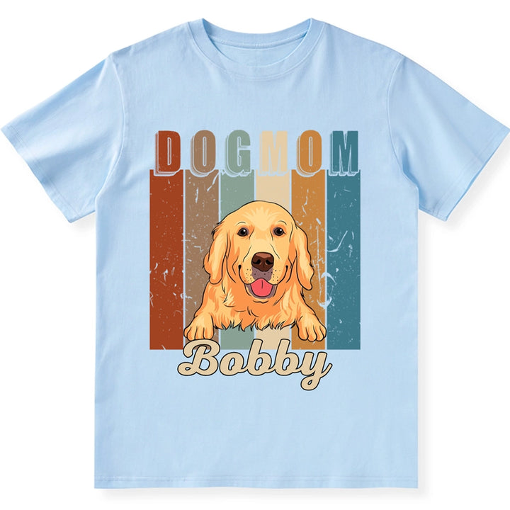 Vintage Dog Mom - Personalized Custom Unisex T-Shirt