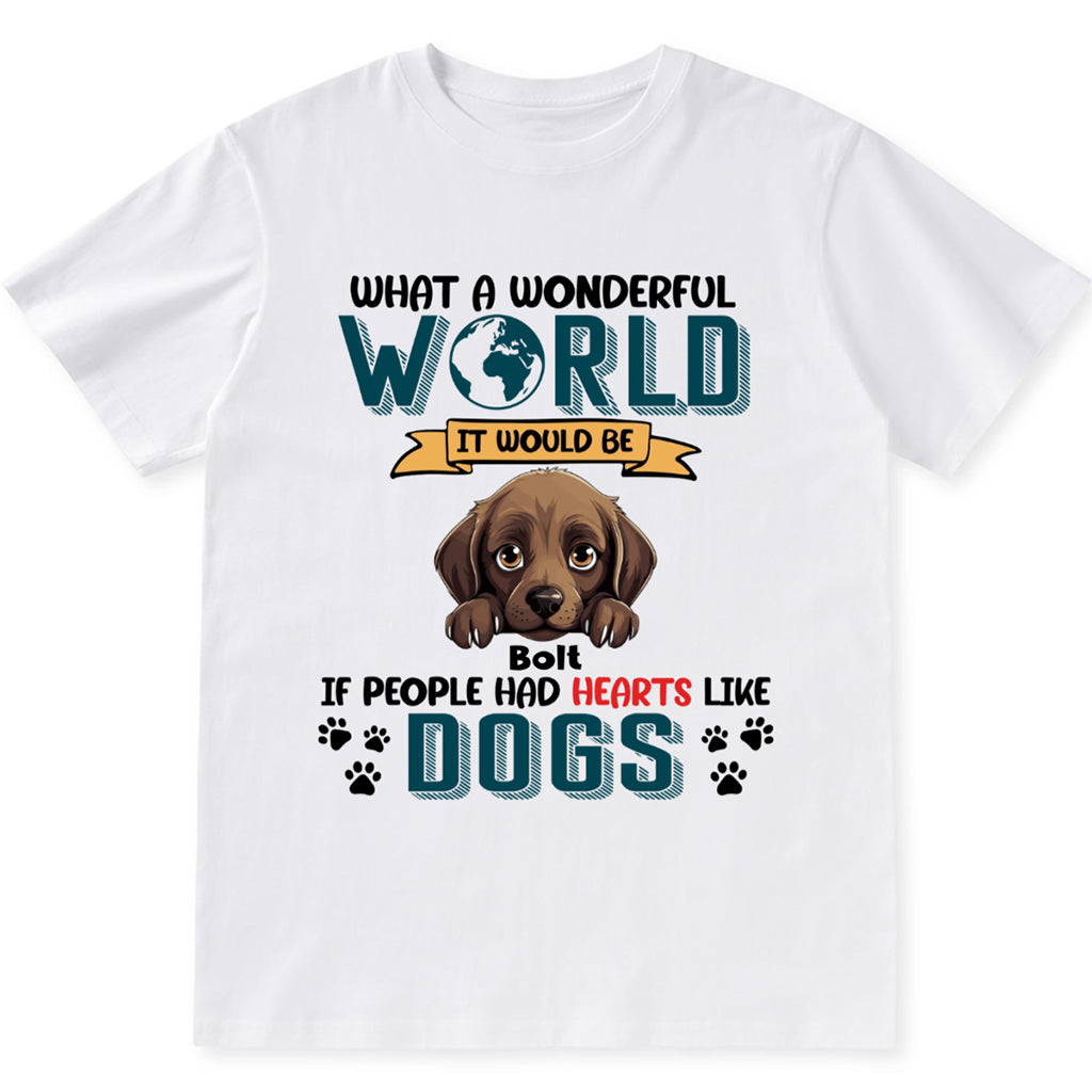 What A Wonderful World it - Personalized Custom Unisex T-shirt