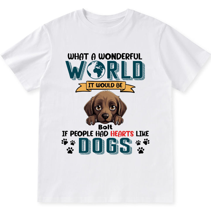 What A Wonderful World it - Personalized Custom Unisex T-shirt