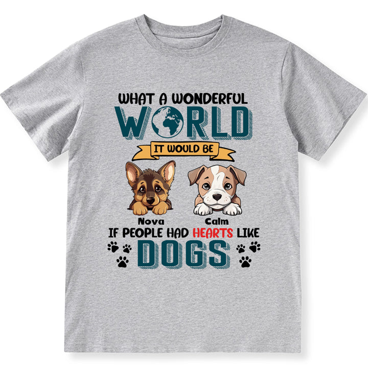 What A Wonderful World it - Personalized Custom Unisex T-shirt
