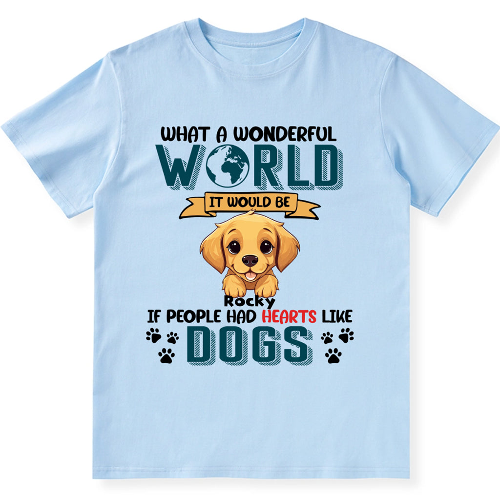 What A Wonderful World it - Personalized Custom Unisex T-shirt