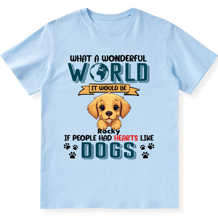 What A Wonderful World it - Personalized Custom Unisex T-shirt