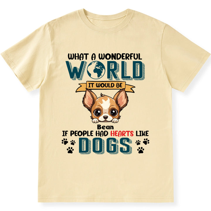 What A Wonderful World it - Personalized Custom Unisex T-shirt