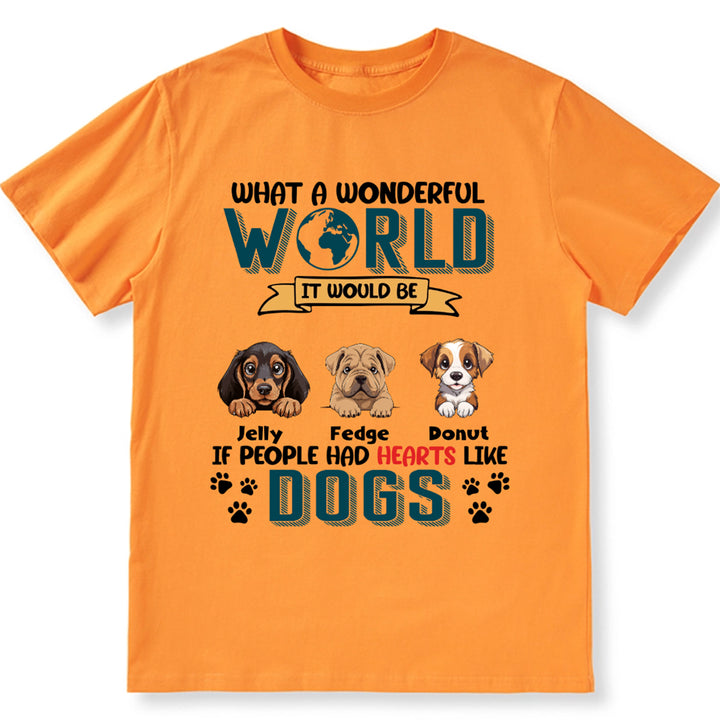 What A Wonderful World it - Personalized Custom Unisex T-shirt