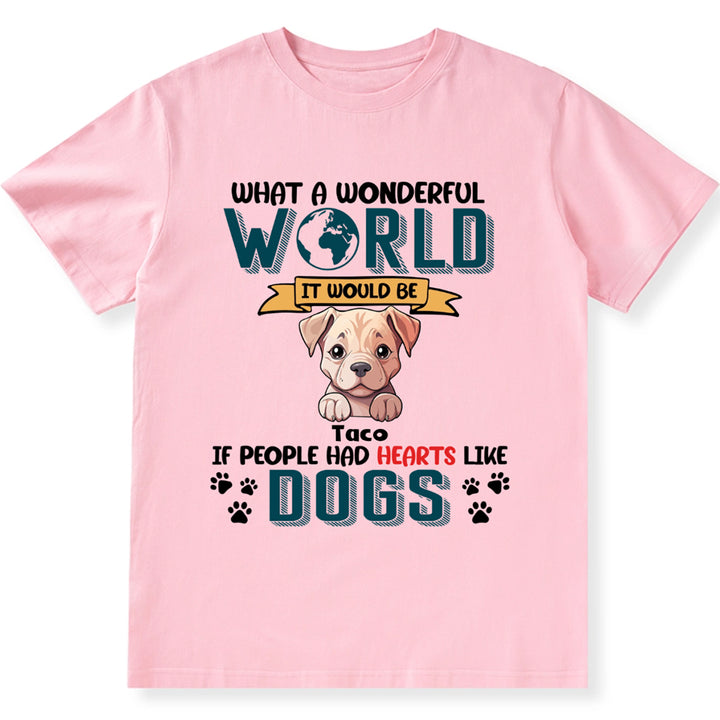 What A Wonderful World it - Personalized Custom Unisex T-shirt