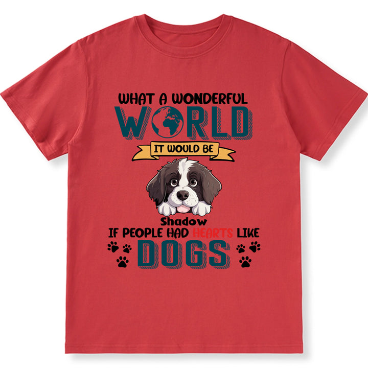 What A Wonderful World it - Personalized Custom Unisex T-shirt