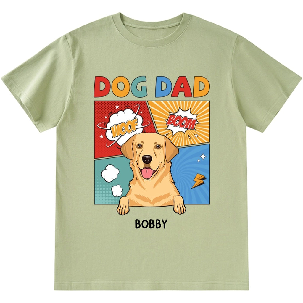 Woof Boom Dog Dad Mom - Personalized Custom Unisex T-shirt